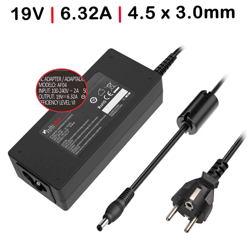 CARGADOR PARA PORTÁTIL GAMING ASUS 19V 6.32A 120W 4.5 x 3.0MM