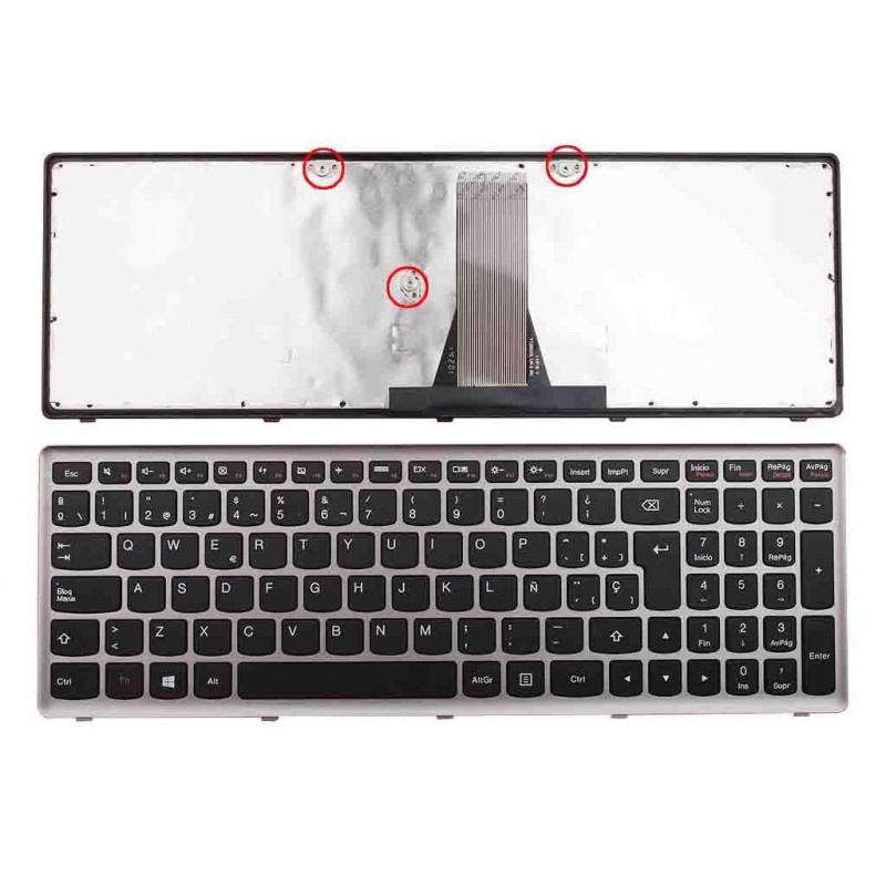 TECLADO PARA PORTÁTIL LENOVO G505S G500C G500S S500 GRIS