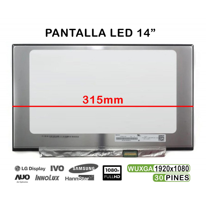 PANTALLA LED DE 14" PARA PORTÁTIL ACER SWIFT 5 SF514-51-777U 14"