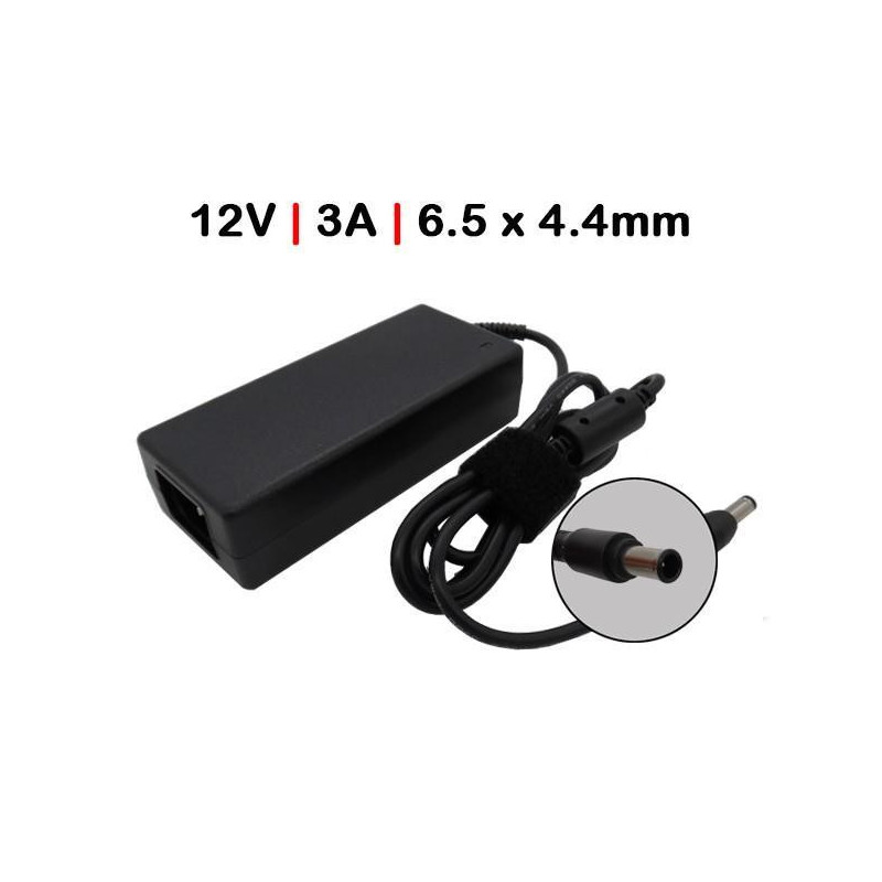 CARGADOR PARA MONITOR 12V 3A 6.5 X 4.4MM 36W