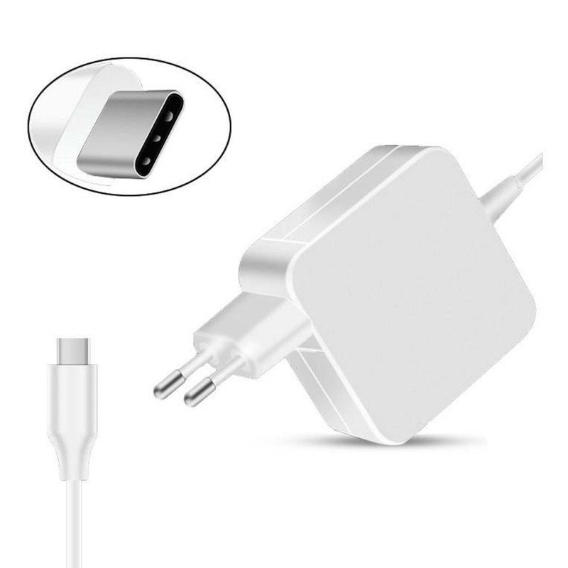 CARGADOR USB TIPO C USB-C 65W 5V/2.4A 9V/3A 12V/3A 15V/3A 18V/3A 20V/2.25A 20.3V/3A 65W