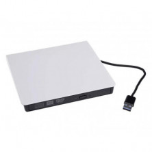 CARCASA LECTOR EXTERNO DVD-RW SATA 3.0 USB 9.5MM BLANCO