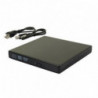 CARCASA LECTOR EXTERNO DE CD/DVD-RW NEGRO USB