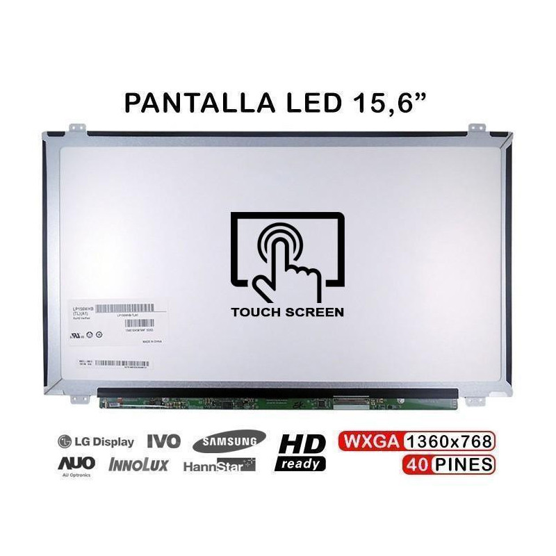 PANTALLA TÁCTIL PARA PORTÁTIL LTN156AT40 15.6" 40 PINES