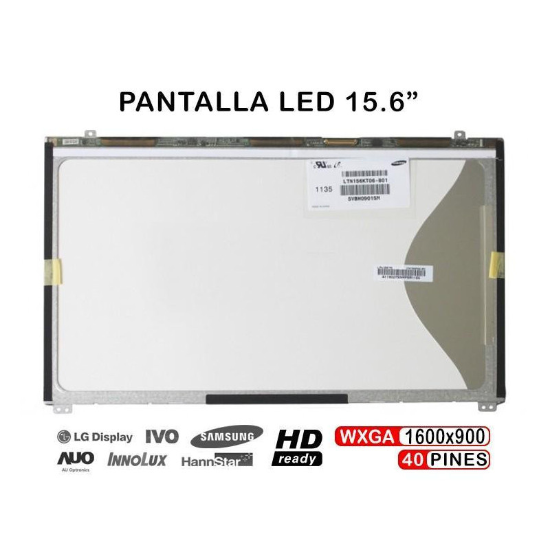 PANTALLA LED DE 15.6" PARA PORTÁTIL LTN156KT06-801