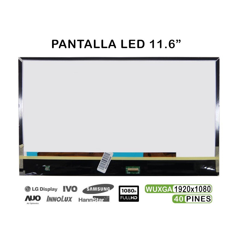 PANTALLA LED PARA PORTÁTIL B116HAN03.1 11.6"