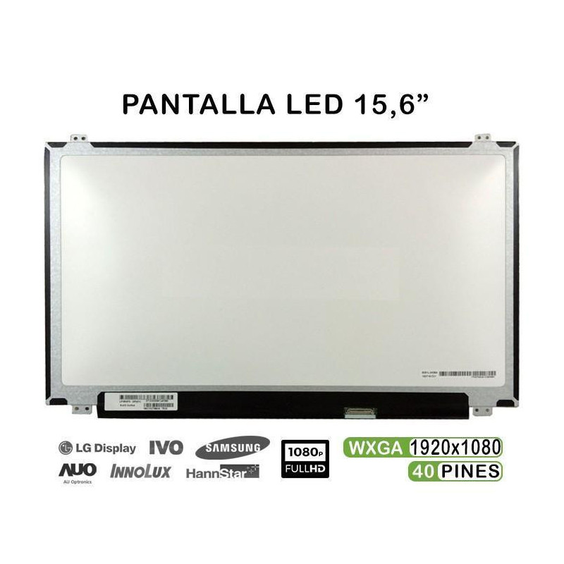 PANTALLA LED DE 15.6" PARA PORTÁTIL LP156WF4 40 PINES FHD