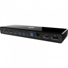 HP 3005PR USB 3.0 Port Replicator, A+ + Cargador Incluido