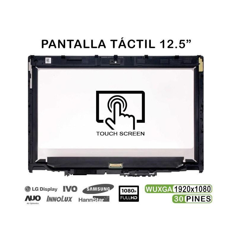 PANTALLA LED FHD TÁCTIL DE 12.5" PARA PORTÁTIL LENOVO THINKPAD YOGA 260 01HY617