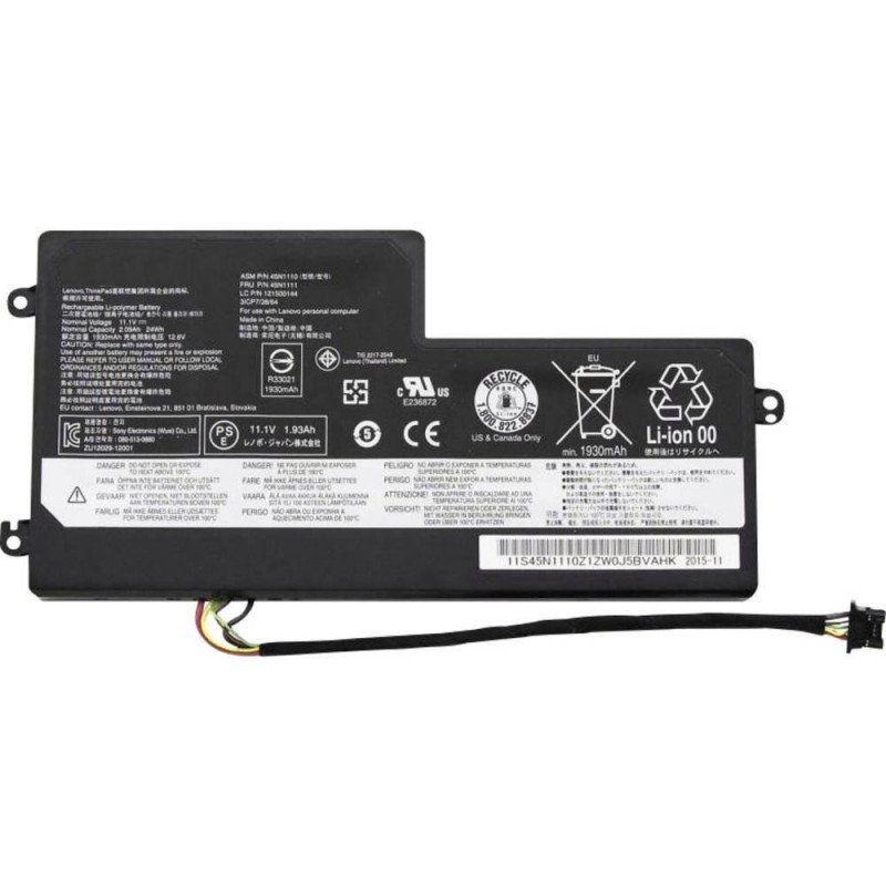 BATERÍA PARA PORTÁTIL LENOVO THINKPAD T440 T440S T450 45N1108