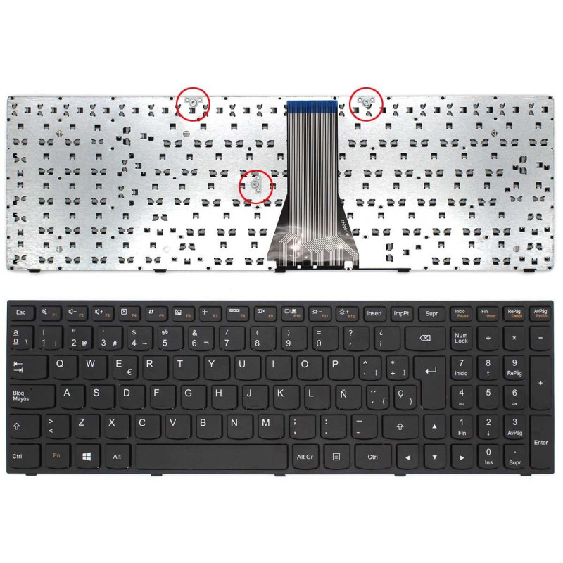 TECLADO PARA PORTÁTIL LENOVO T6G1 25214788 9Z.NB4SN.00S BQ0SN