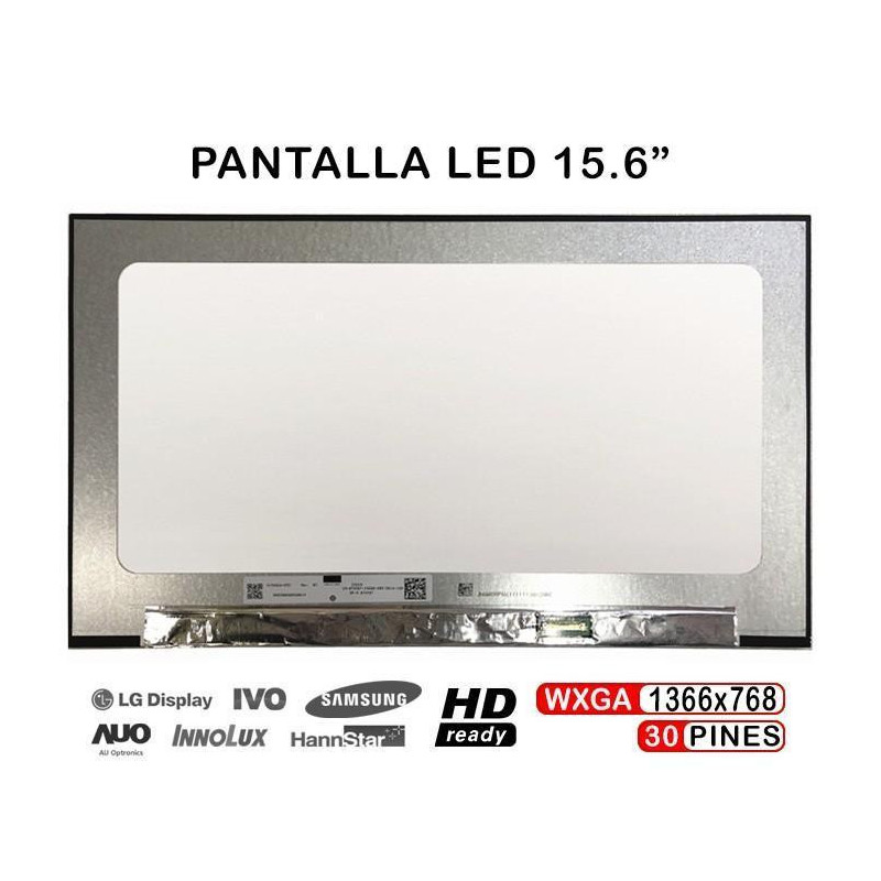 PANTALLA LED DE 15.6" PARA PORTÁTIL N156BGA-E53 REV B2