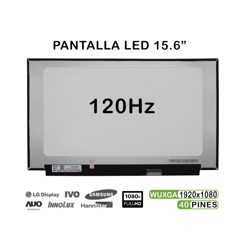 PANTALLA LED DE 15.6" PARA PORTÁTIL GAMING LENOVO IDEAPAD GAMING 3I 15IMH05 NV156FHM-NX1 120HZ