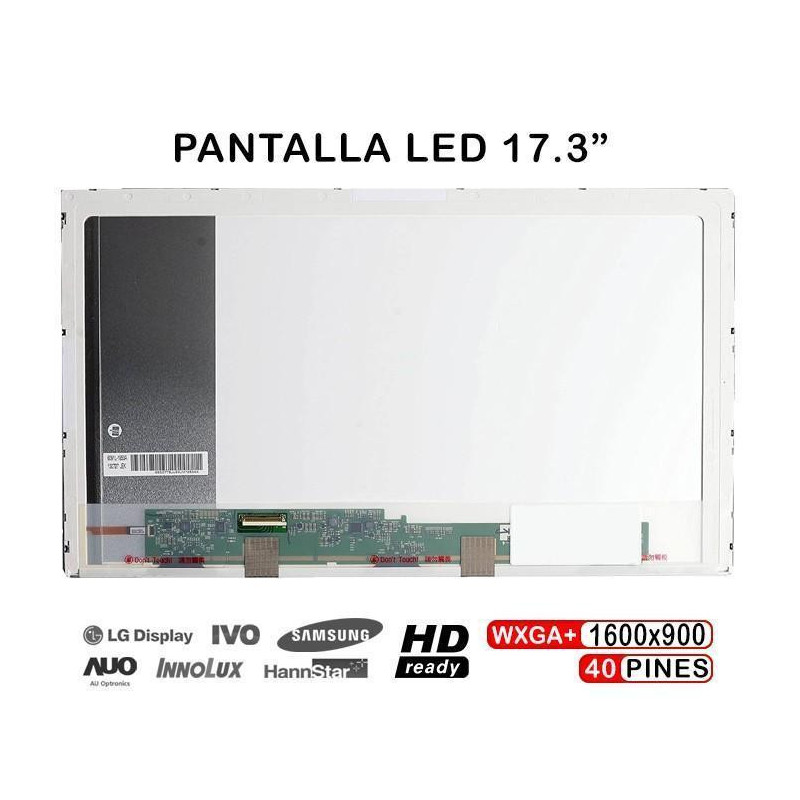 PANTALLA LED DE 17.3" PARA PORTÁTIL N173FGE-L11 40 PINES