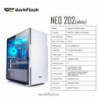 CAJA GAMING PARA ORDENADOR DE SOBREMESA DARKFLASH NEO 202 COLOR BLANCO M-ATX ITX