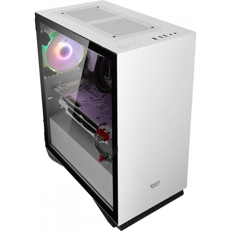 CAJA GAMING PARA ORDENADOR DE SOBREMESA DARKFLASH DLM22 COLOR BLANCO M-ATX ITX