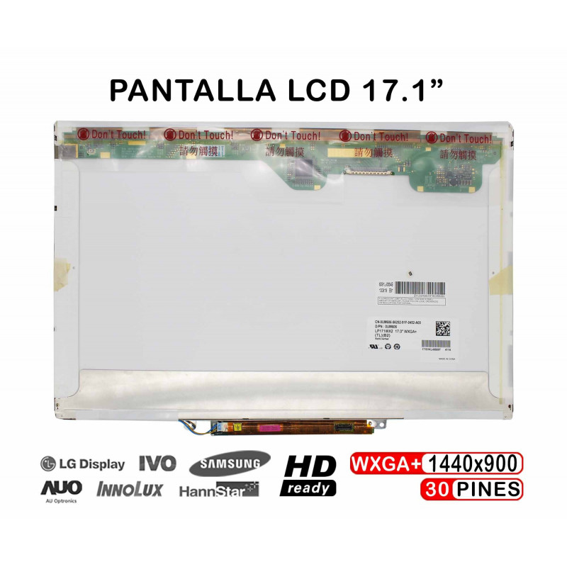 PANTALLA LCD DE 17.1" PARA PORTÁTIL LP171WX2 TL B2