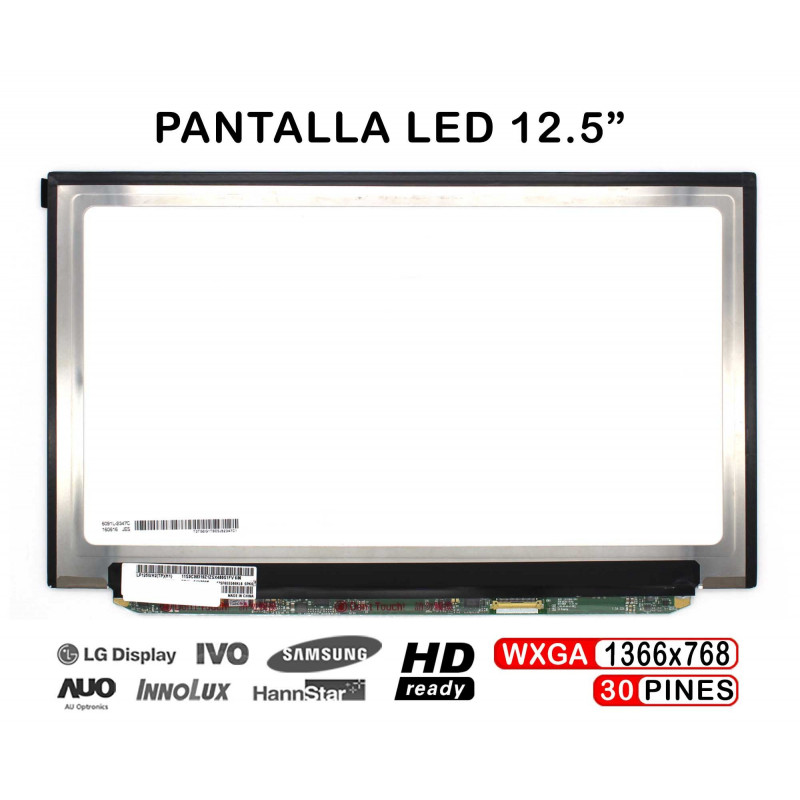 PANTALLA LED DE 12.5" PARA PORTÁTIL LP125WH2(TP)(H1) LP125WH2 TP H1