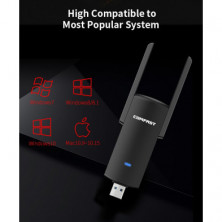 Adaptador Wifi Comfast CF-924AC Alta Velocidad V2 para ordenador, Banda Dual de 1300Mbps, 2,4 GHz/5,8 GHz, Nuevo