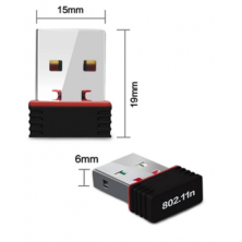 Adaptador Wifi USB Inalámbrico 2,4G, WLAN, USB 2.0, Receptor de Wifi para Tablet/PC/TV, A+