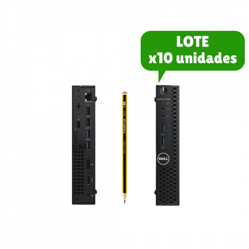 Lote 10x Dell Optiplex 3050 Tiny i5 7500T, 8GB, SSD 128GB, WiFi, A+