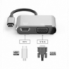 Convertidor tipo C a HDMI y VGA 4K HDMI-Adaptador USB C 3,0 VGA, Nuevo