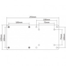 Monitor Soporte Vesa Aisens para Mini PC, Nuc, Barebone 75x75/100x100mm, Negro, Nuevo