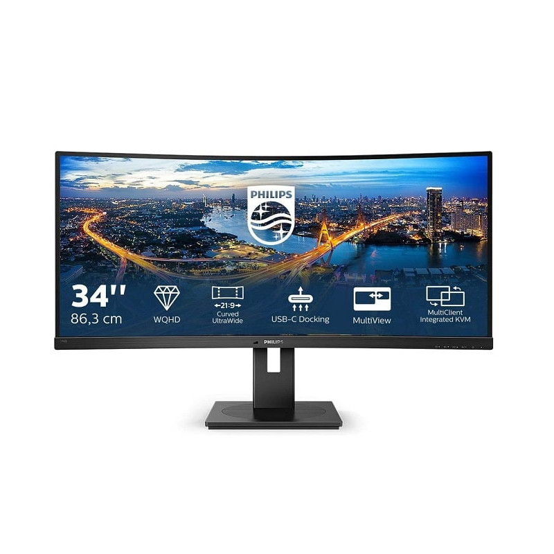 Monitor GAMING Philips 346B1C Curved 34" QHD, Km0