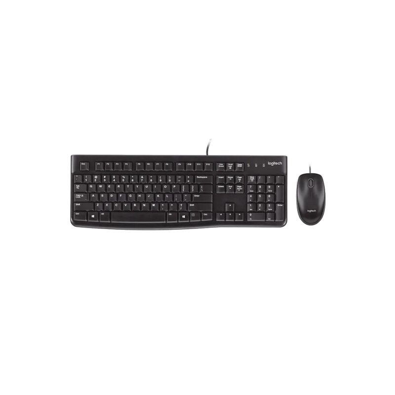 Logitech MK120 Teclado + Ratón Negro, Nuevo