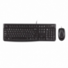 Logitech MK120 Teclado + Ratón Negro, Nuevo