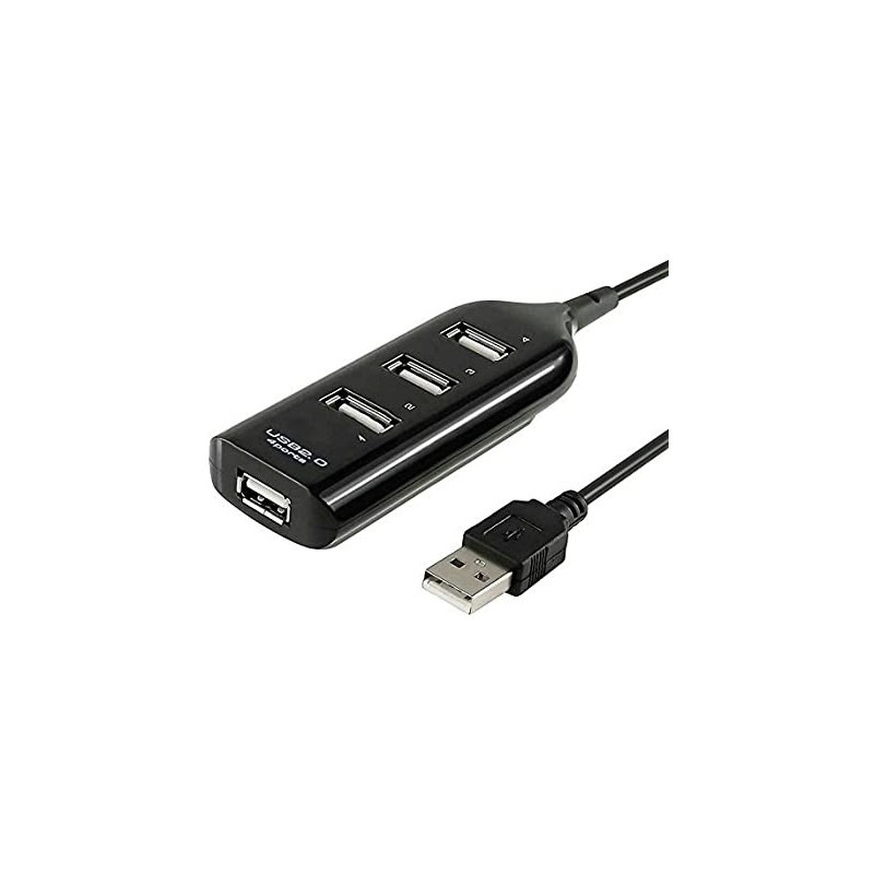 Ladrón Multipuerto HUB de 4 Puertos USB 2.0