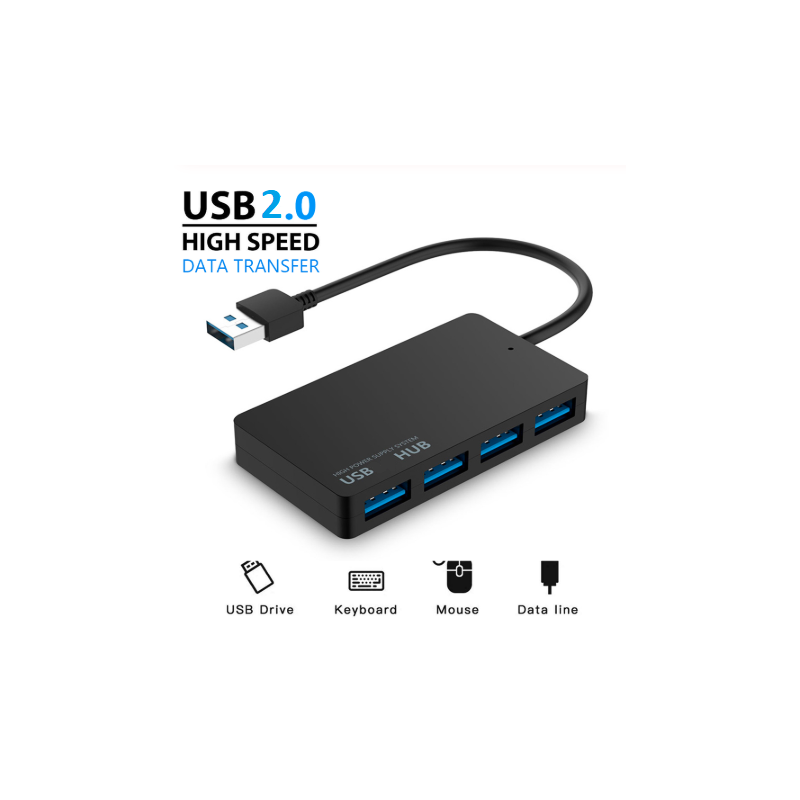 Multiplicador HUB USB 2.0 4 puertos portátil