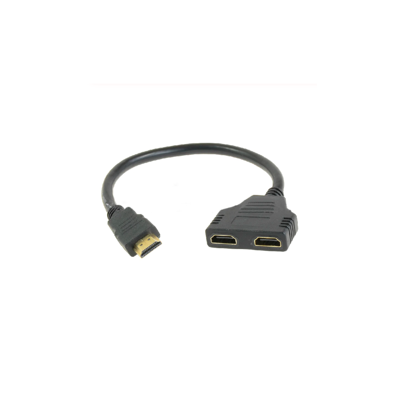 Cable multiplicador HDMI adaptador 2 tomas 30cm