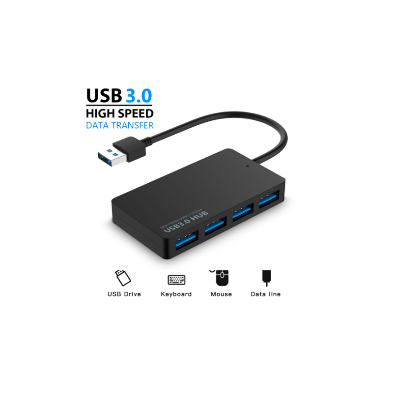 Multiplicador HUB USB 3.0 mini portatil 4 puertos USB