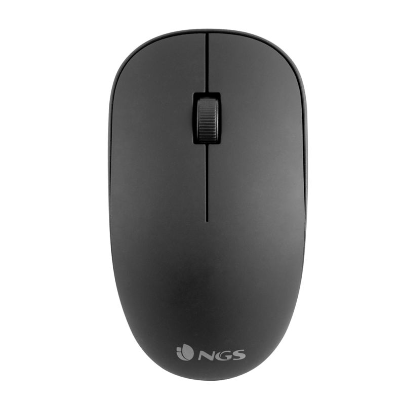 Ratón óptico NGS Easy Alpha negro inalámbrico