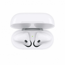 Apple AirPods 2 con estuche de carga inalámbrico, Blanco, A+