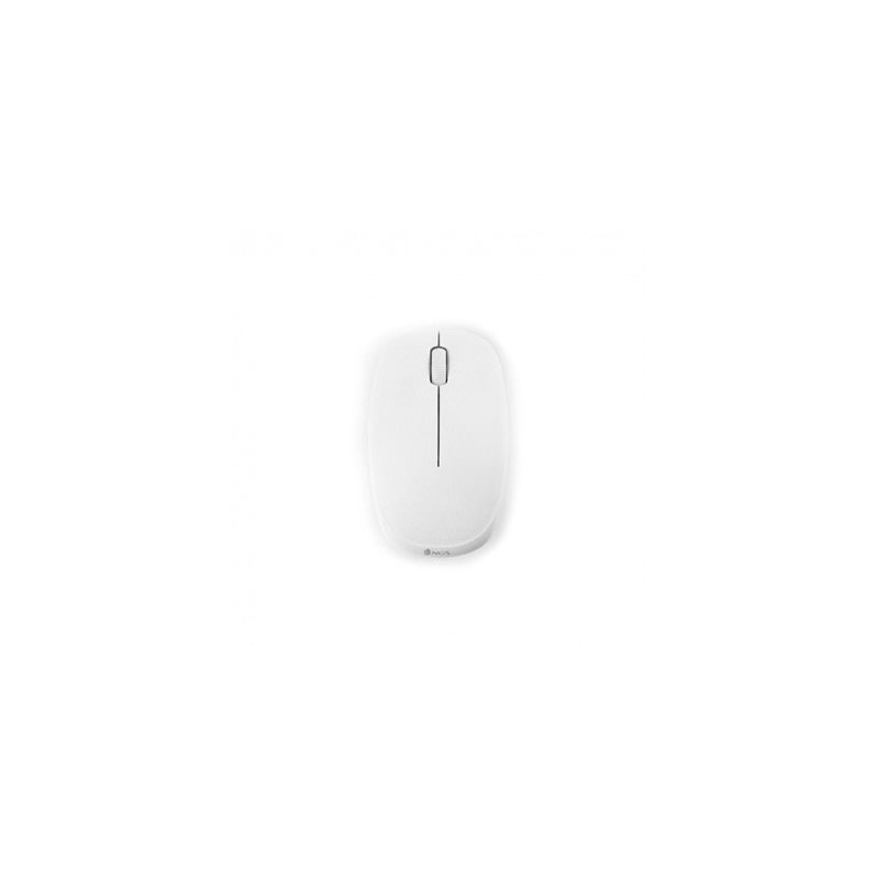 Ratón óptico NGS White FOG Wireless Inalámbrico 1000 DPI, Blanco, Nuevo