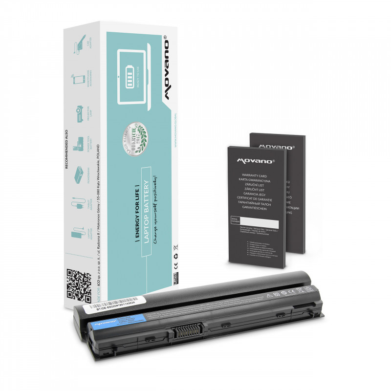 Movano Batería para Dell Latitude E6220, E6320 / 11.1V (10.8V) 4400 mAh