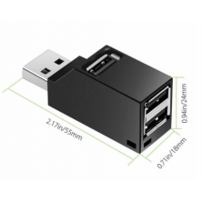 Multiplicador HUB USB 3.0 mini portatil 3 puertos USB