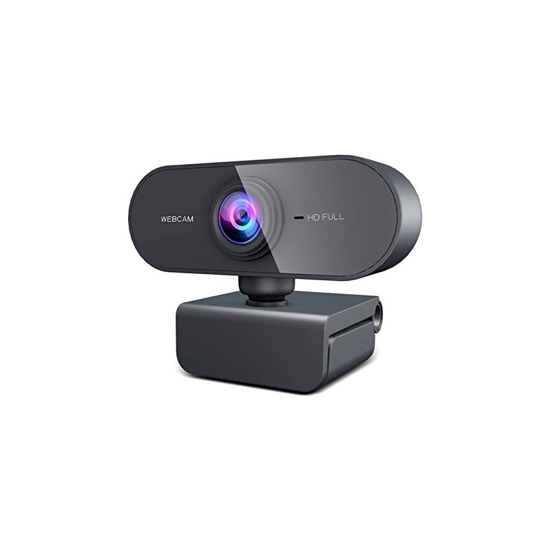 Webcam Full HD 1080p Camara Rotable Videollamada Portátil