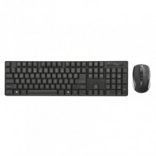 Trust XIMO Teclado + Ratón inalámbrico Negro y plata, Nuevo