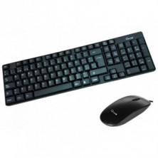 Teclado + Ratón L-Link LL-KB-816-WCOMBO USB Negro Con Cable, Nuevo