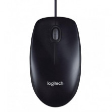 Ratón Logitech M90 Cableado USB Negro, Nuevo