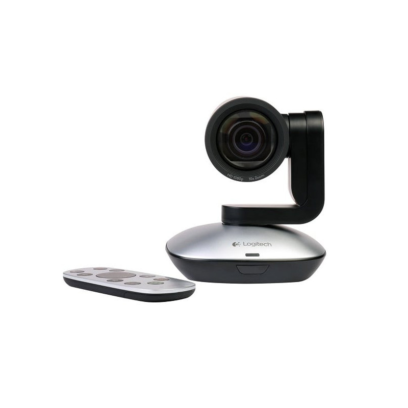 Logitech PTZ Pro Camera, Full HD, USB Negro, Gris, A+