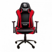 Silla Gaming Talius Lizard v2 negra/roja, 2D, butterfly, base metal, ruedas 60mm, gas clase 4