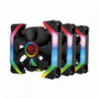 Talius kit 3 ventiladores+centralita con mando Shield spectrum 12cm Retail