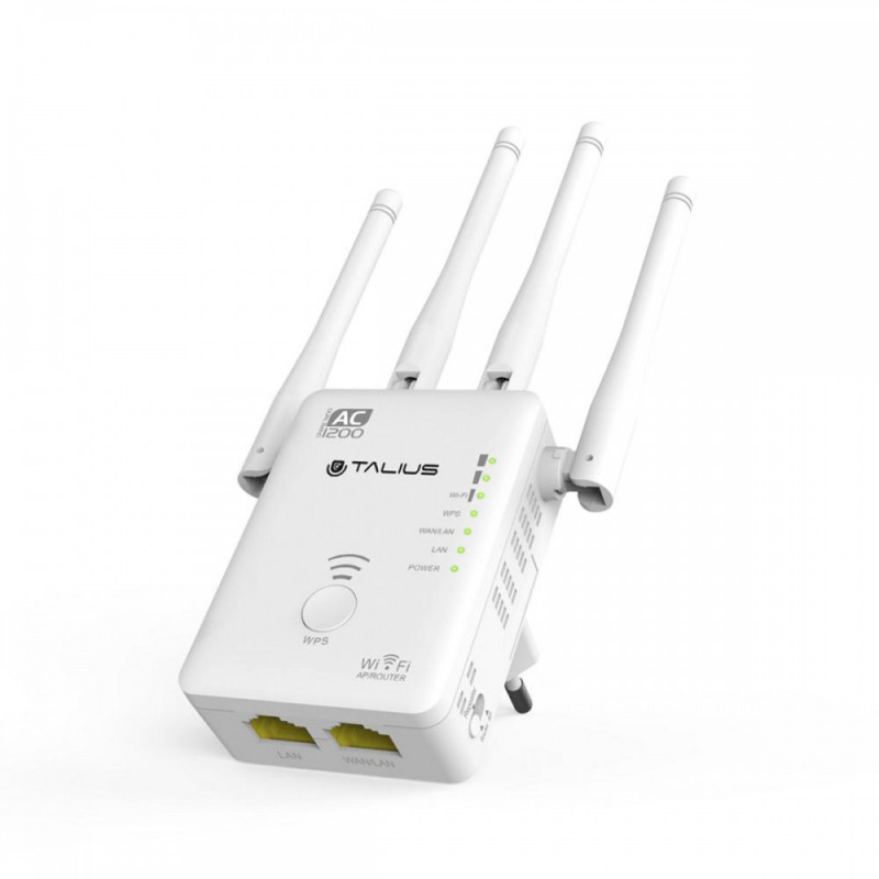 Talius redes mini router/ repetidor/ AP 1200Mb 4 antenas RPT12004ANT