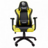 Silla Gaming Talius  Gecko v2  negra/amarilla, butterfly, base nylon, ruedas nylon