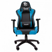 Silla Gaming Talius  Gecko v2  negra/azul, butterfly, base nylon, ruedas nylon