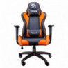 Silla Gaming Talius  Gecko v2  negra/naranja, butterfly, base nylon, ruedas nylon